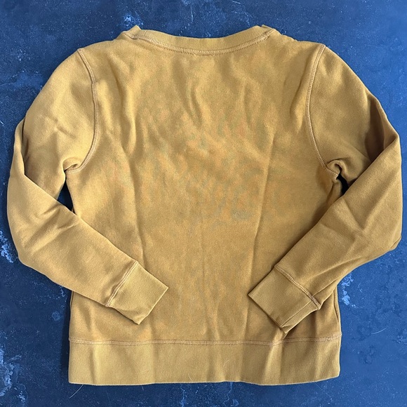 Mustard Yellow Fleece Crewneck Sweatshirt - Picture 4 of 5